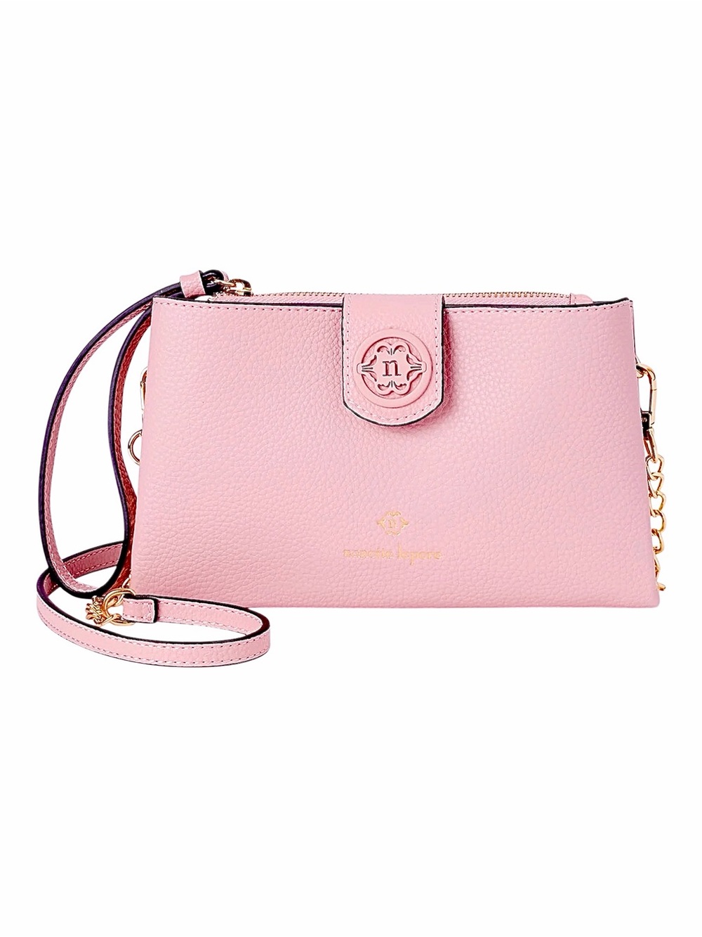 Nanettee Lepore – Francine Convertible Wallet Chain Crossbody – Dusty Blush - OS